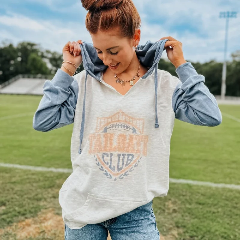 Low Cost Tailgate Club Hooded Pullover