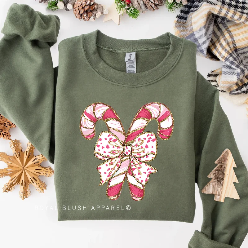 Quick Sale Pink Candy Canes Sweatshirt