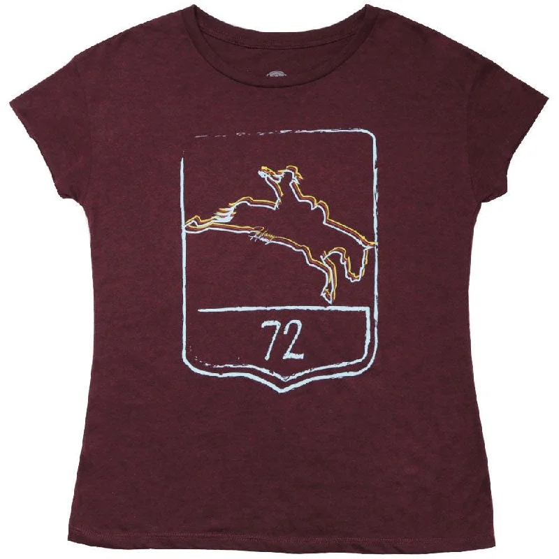 Final Clearance "Short Go" Maroon Tee