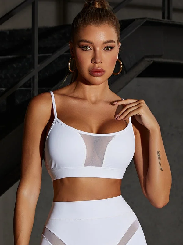 Epic Deals ❤ZASUWA Female Super Sexy Unique Mesh Sports Bras