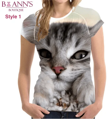 Weekend Bargains to Love 3D CAT FACE TEE