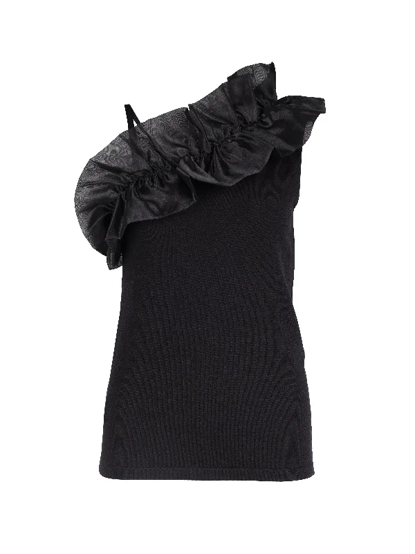 Daily Deals XYRIENNE top - Black mix