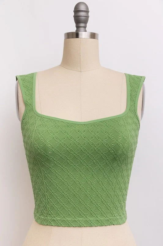 Unbeatable Prices Valley Eyelet Tank Top