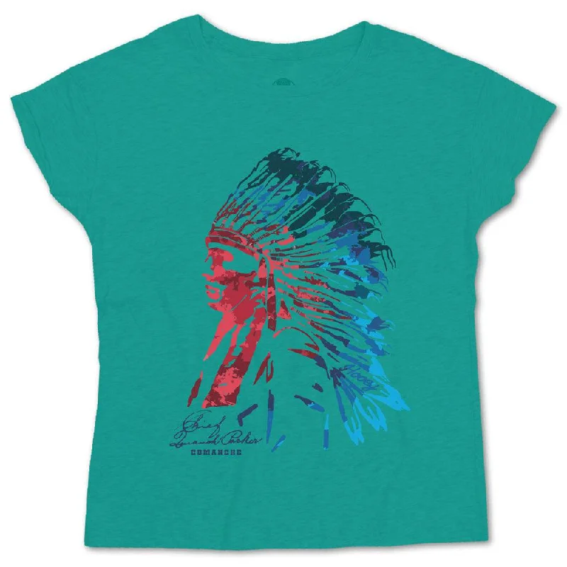 Year-End Deals "Quanah" Turquoise T-shirt w/Multi Color