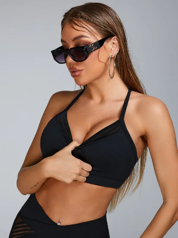 Weekend Discounts to Love ZASUWA Female Mesh Cross Back Sports Bras