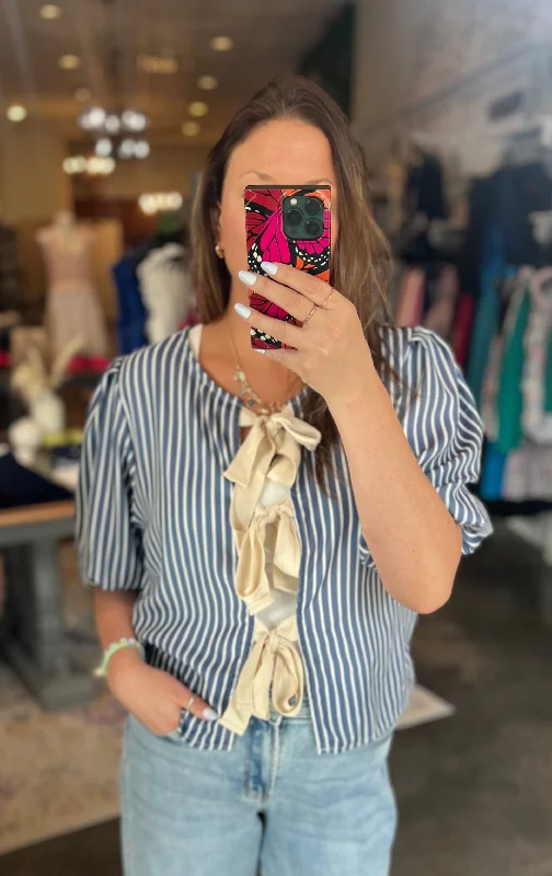 Instant Savings Kasper Tie Front Top
