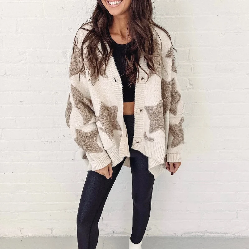 Weekend Savings Spectacular Oversized Star Cardigan