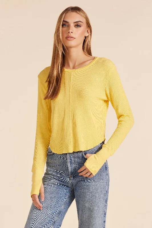 Limited Time Offer CROPPED BOXY LONG SLEEVE TEE