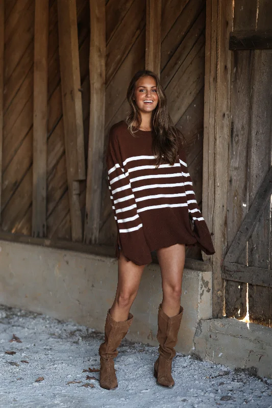 Weekend Wonders Await! Bailey Sweater - Brown
