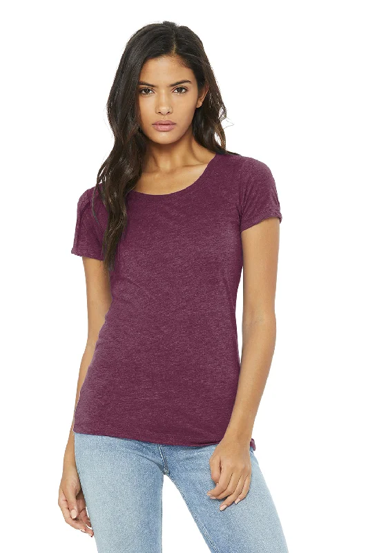 Daily Deals Bella + Canvas Womens Short Sleeve Crewneck T-Shirt - Maroon