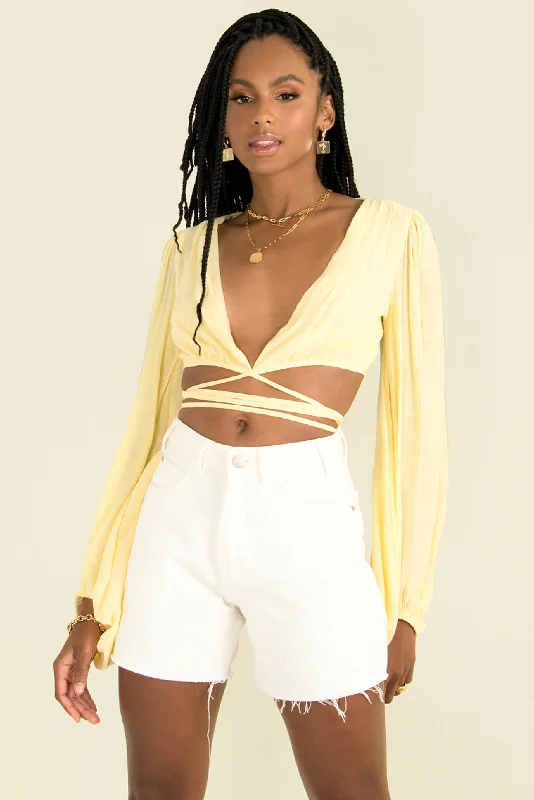 Overstock Polly Top / Yellow