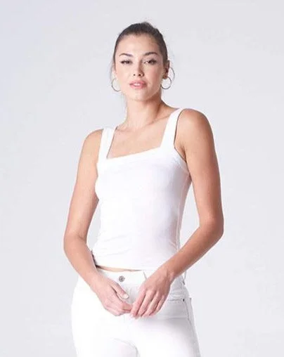 Limited Availability White Fat strap tank