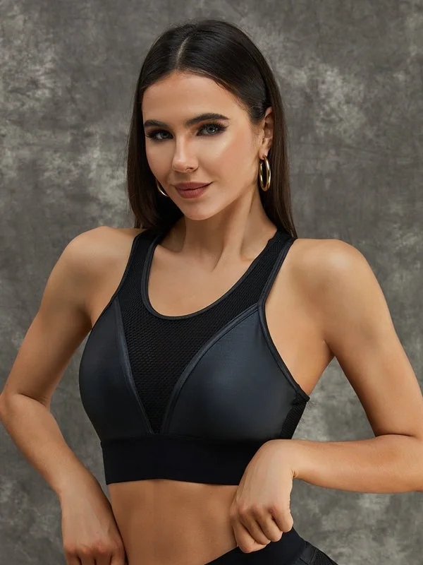 Weekend Extravaganza: Shop Now 🖤ZASUWA Female Fly Eye Contrast Color Sports Bras
