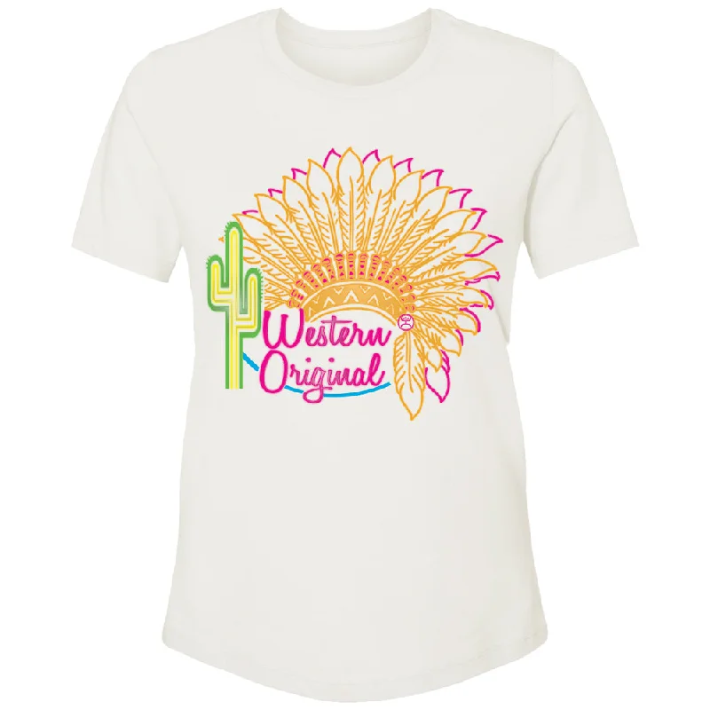 Value Deals "Western Original" Cream w/Multi Color Logo T-shirt