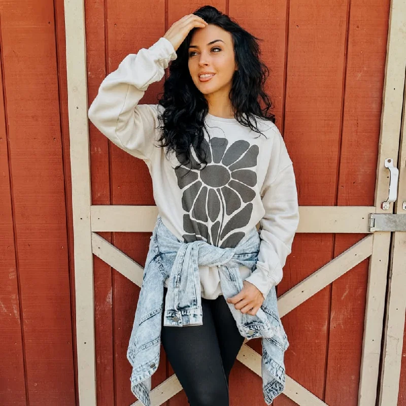 Savings Galore Black Retro Flower Sweatshirt