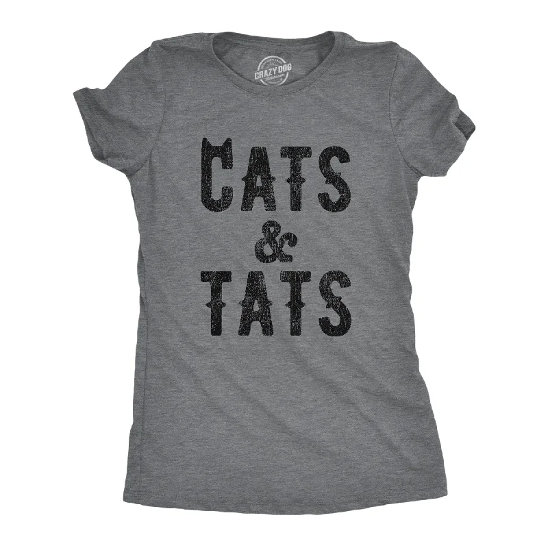 Weekend Discounts to Relish Cats And Tats Women's T Shirt