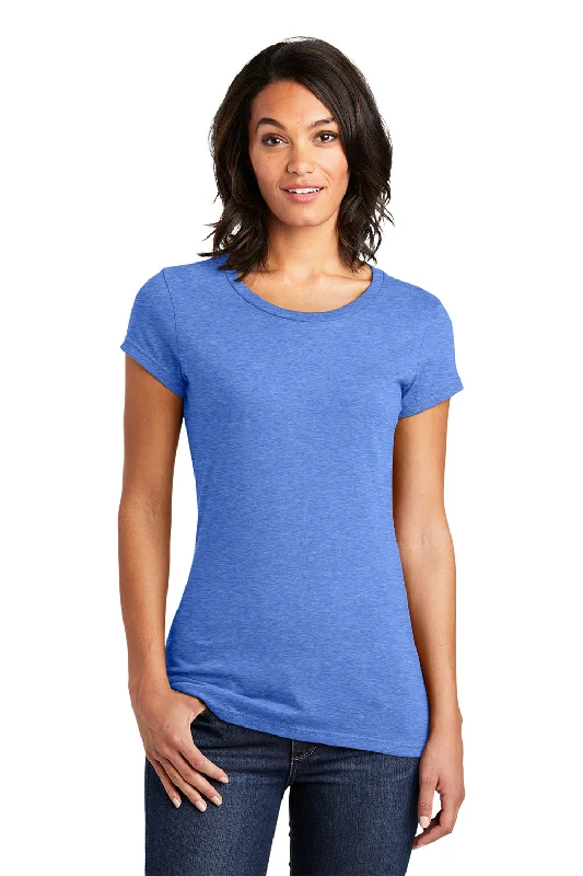 Great Bargains District Womens Very Important Short Sleeve Crewneck T-Shirt - Heather Royal Blue