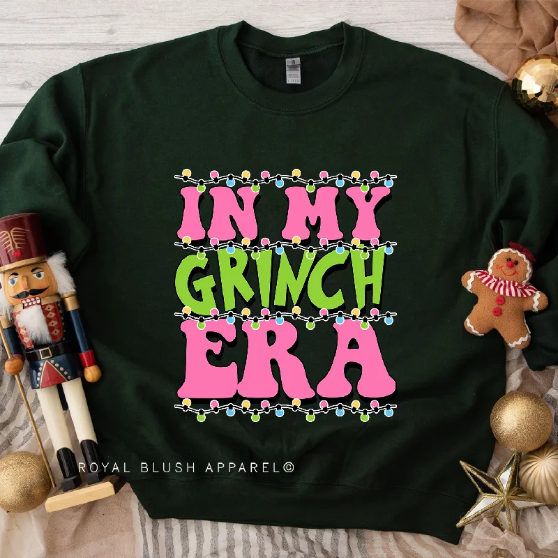 Price Cut Pink Lights In My Grinch Era Sweatshirt