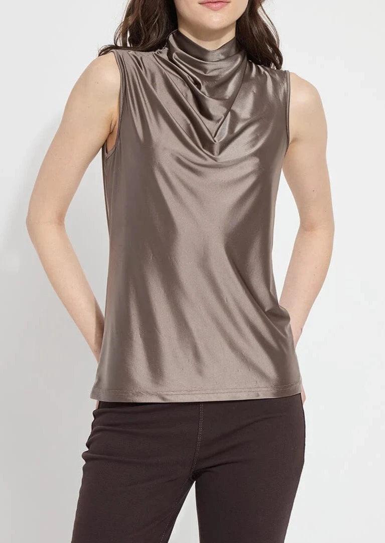Massive Deal Lysse Irina Satin Jersey Turtleneck Top