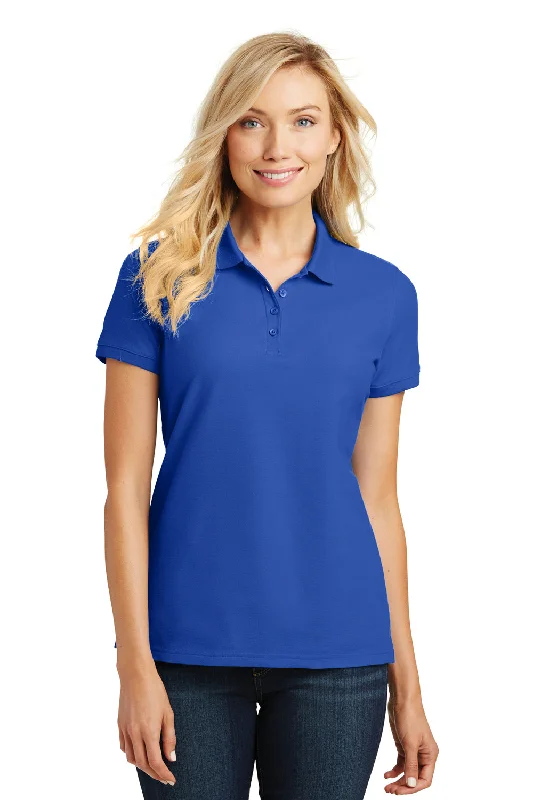 Price Drop Port Authority Womens Core Classic Short Sleeve Polo Shirt - True Royal Blue Price Drop Port Authority Womens Core Classic Short Sleeve Polo Shirt - True Royal Blue