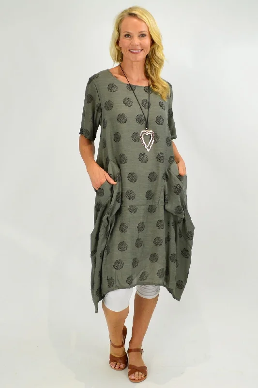 Price Drop Alert Grey Bubble Tunic Dress