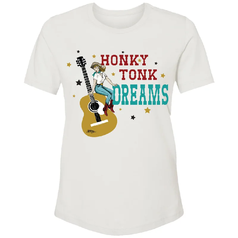 Markdowns "Honky Tonk Dreams" Cream w/Red/Turquoise Logo T-shirt