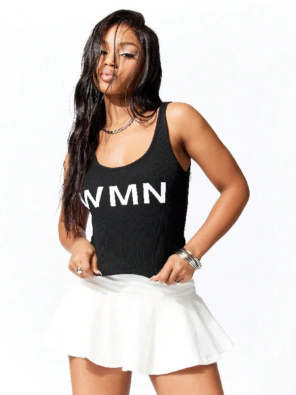 New Markdowns SUMWON WOMEN Tank Top With Graphic Front Print
