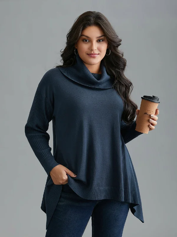 Weekend Offers That Excite Supersoft Essentials Textured Drop Shoulder Turtleneck Pullover Weekend Offers That Excite Supersoft Essentials Textured Drop Shoulder Turtleneck Pullover