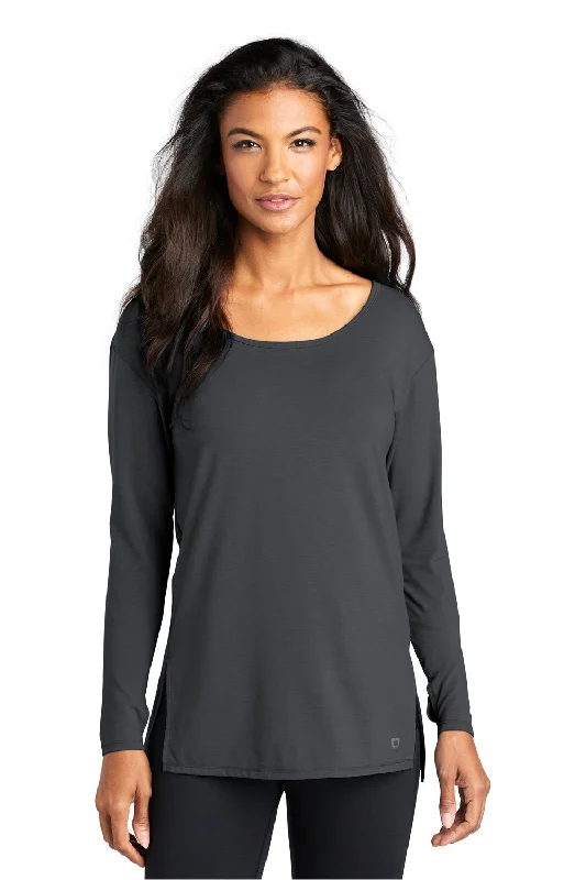 Referral Discount Ogio Womens Luuma Jersey Moisture Wicking Long Sleeve Wide Neck T-Shirt - Diesel Grey Referral Discount Ogio Womens Luuma Jersey Moisture Wicking Long Sleeve Wide Neck T-Shirt - Diesel Grey