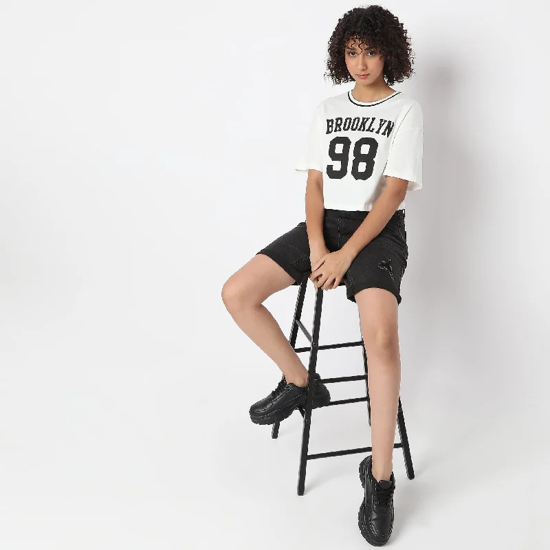 Limited Availability Boxy Fit Printed T-Shirt