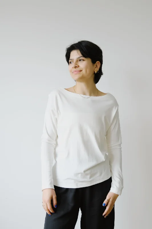 Limited Quantity longsleeve - salma - white