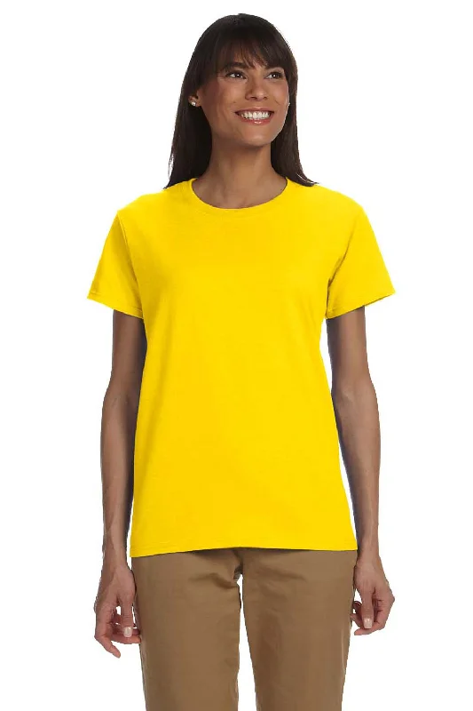 Weekend Specials to Cherish Gildan Womens Ultra Short Sleeve Crewneck T-Shirt - Daisy Yellow - Closeout
