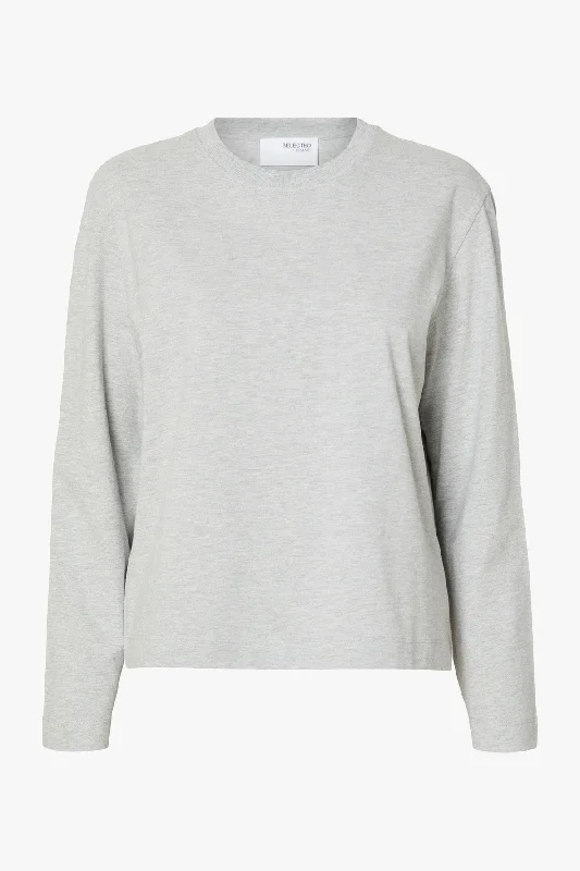 Weekend Discounts to Grab Essential LS Boxy Tee Light Grey