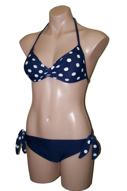 Special Discount Ocean Curl - Chloe Bikini Top - Navy Spot