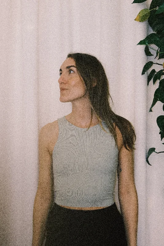 Friends and Family Sale crop top - aria - soft mint