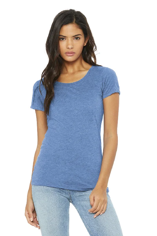 Markdowns Bella + Canvas Womens Short Sleeve Crewneck T-Shirt - Blue