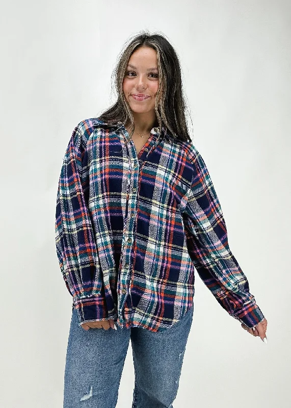 Now or Never Free People Girl Meets Boy Plaid Shirt