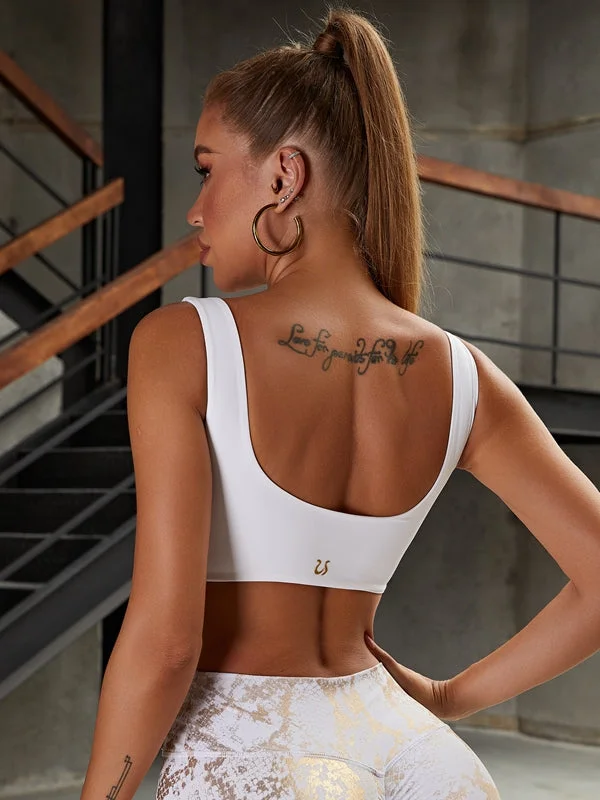 Weekend Deals That Sizzle ZASUWA Female Big U Collar Backless Sports Bras