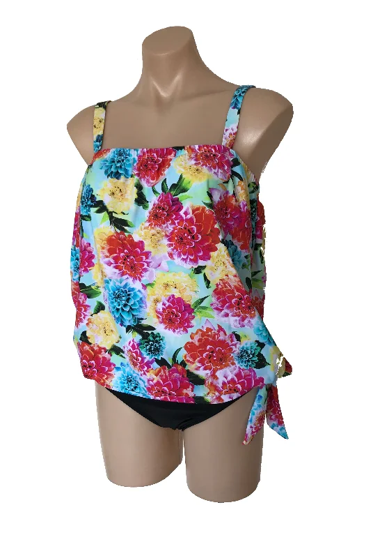 Half Price Ocean Curl - Tankini Dee - Floral Print