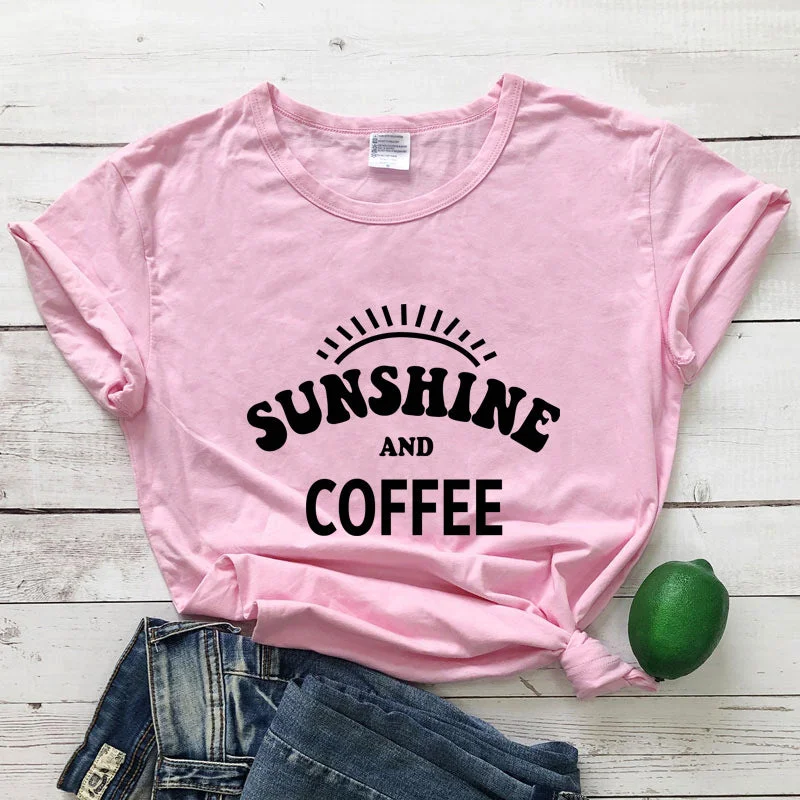 Online Only Letter Print Short Sleeve Round Neck Womens Tops Casual Wholesale T-Shirts