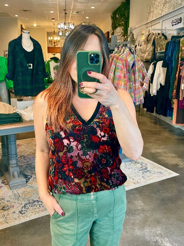 Weekend Specials Just for You Acacia Velvet Tank Top