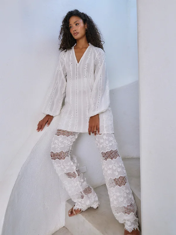 Weekend Savings Sensation Ika Oversized Shirt  - Bea Blanc