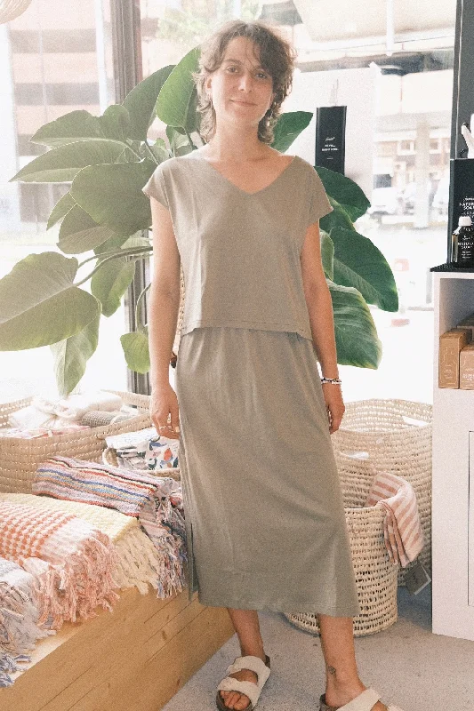 The Best Deal t-shirt - upcycled - soledad - sage