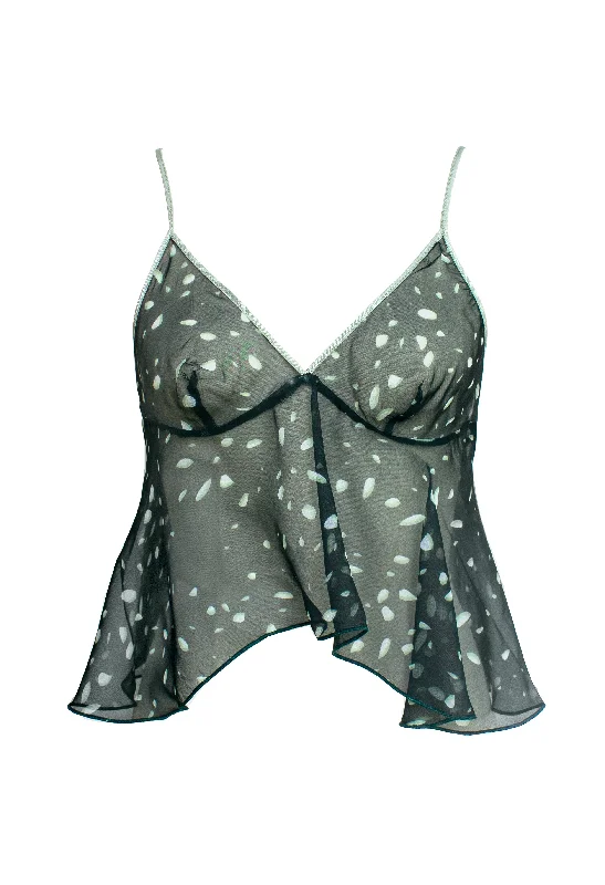 Stock Clearance Folie Petal Silk Camisole -Eucalyptus