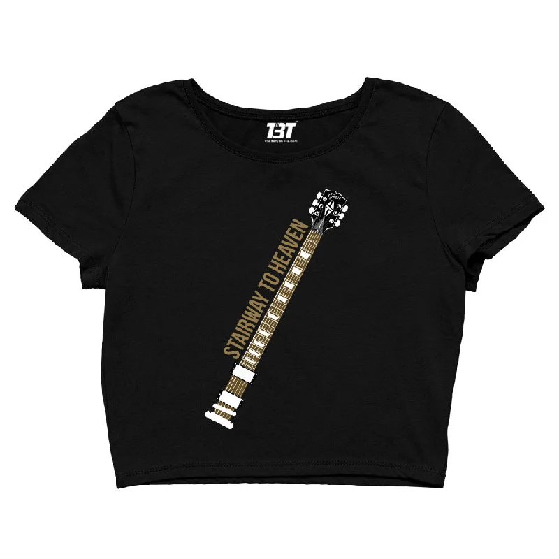 Bonus Savings Led Zeppelin Crop Top - Heavenly Stairway