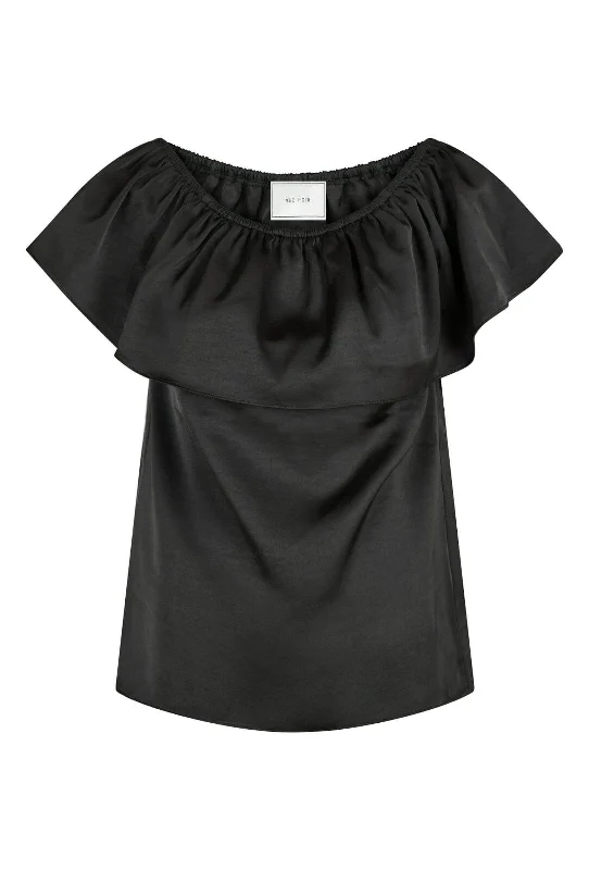Extra Savings Neo Noir - Kris Heavy Sateen Top - Black