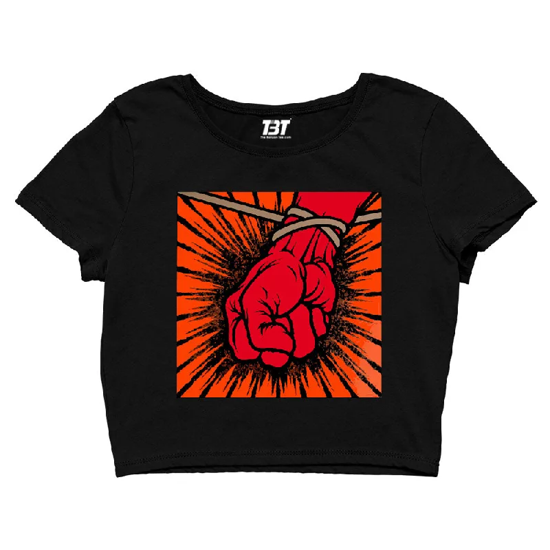 New Markdowns Metallica Crop Top - St. Anger