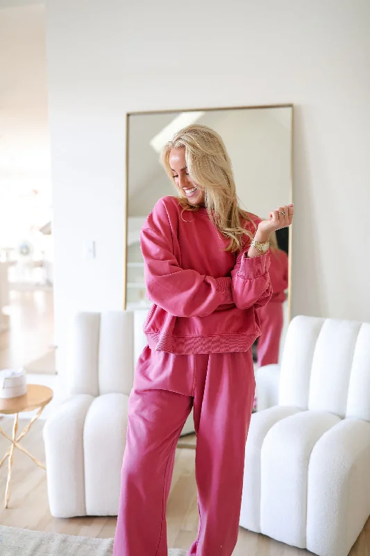 Weekend Discounts to Relish On The Go Sweatshirt - Pink