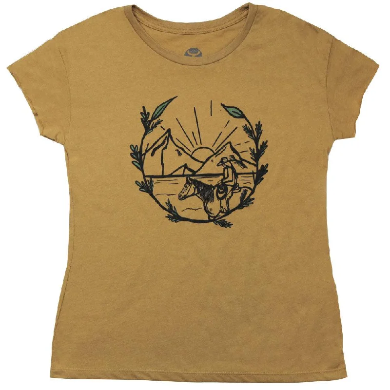 Weekend Wonders Await! "Mountain Girl" Mustard Tee
