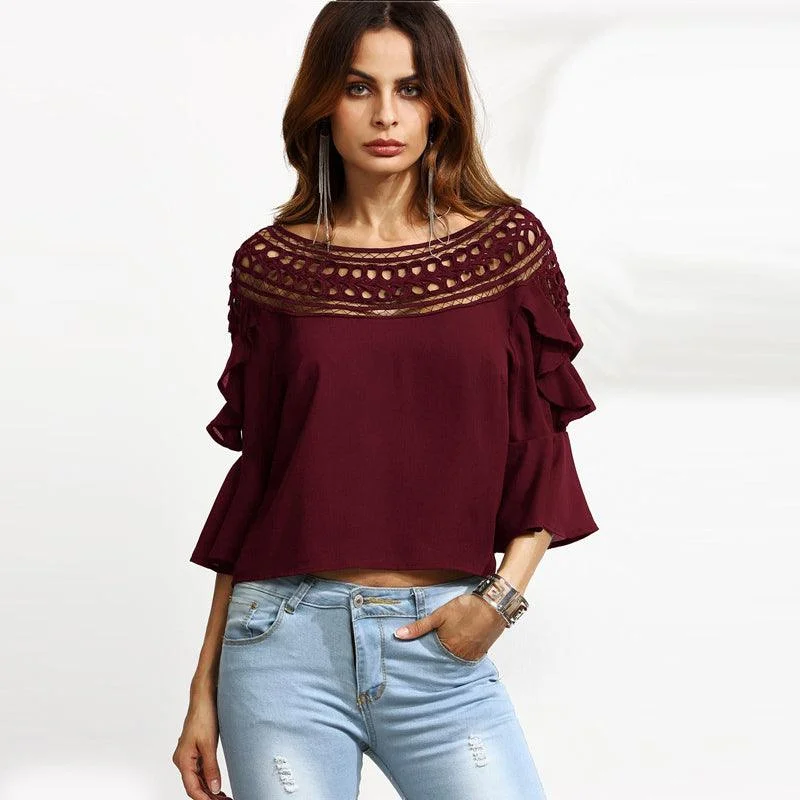 Price Drop Alert THE CALLIE CUT-OUT BLOUSE